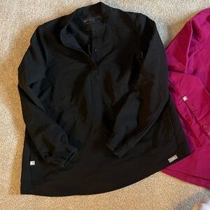 Figs long sleeve scrub top